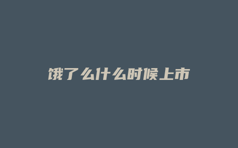 饿了么什么时候上市
